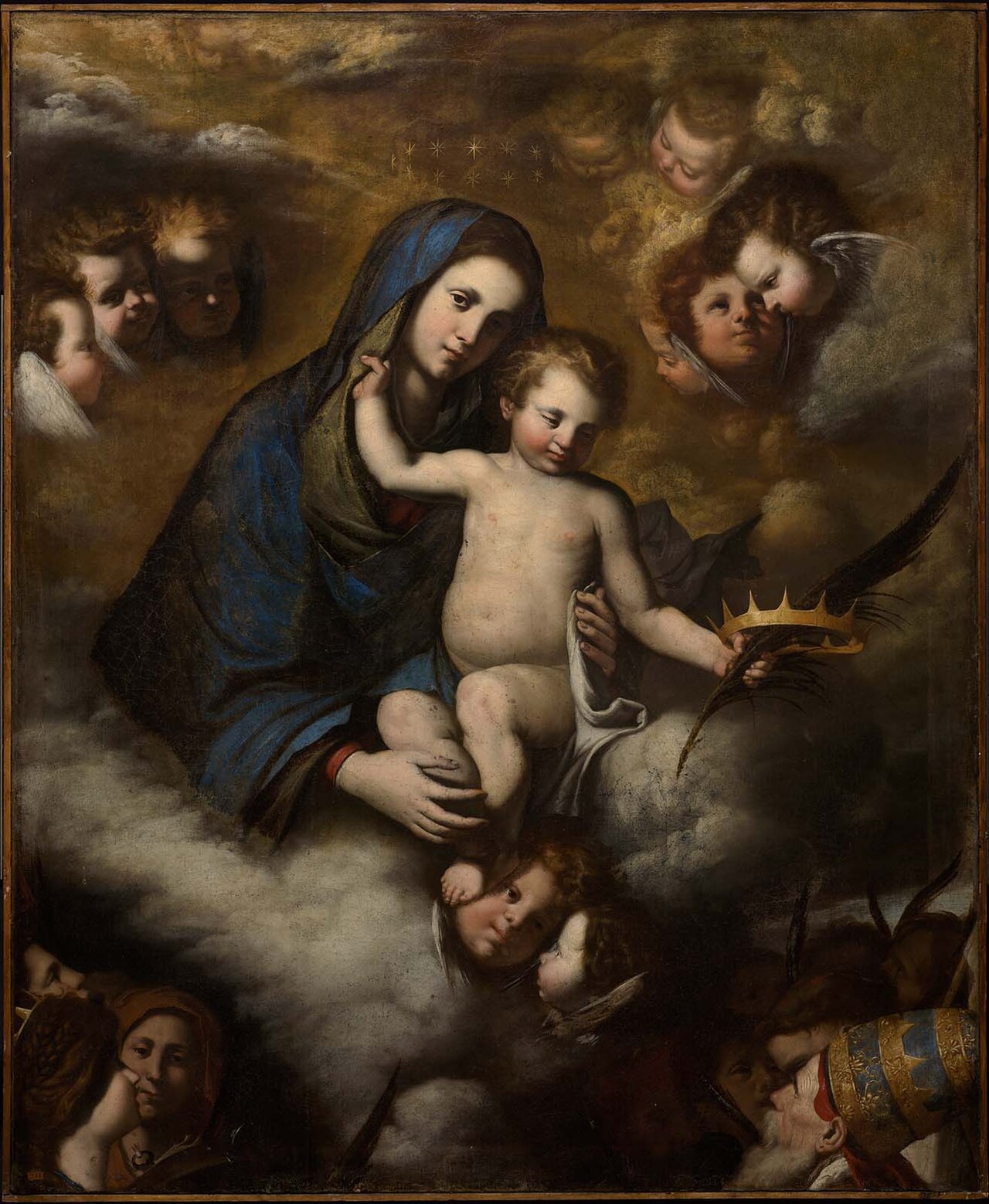 The Virgin and Child in Glory by Pietro Novelli