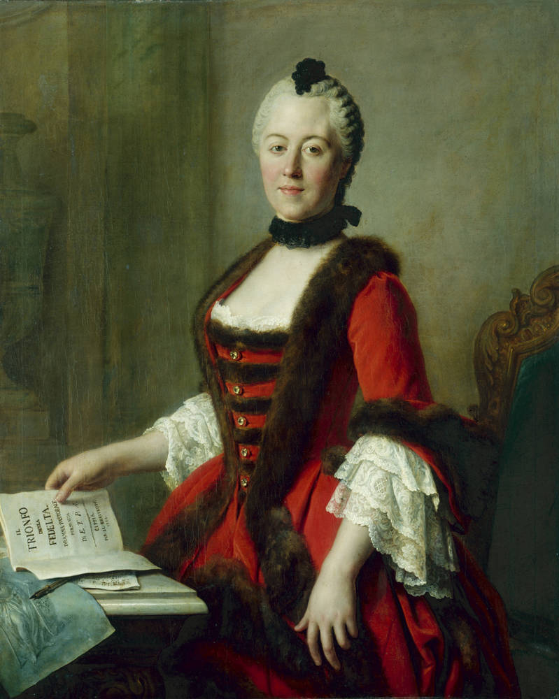 Maria Antonia of Bavaria, spouse of Elector Frederick Christian of Saxony by Pietro Rotari