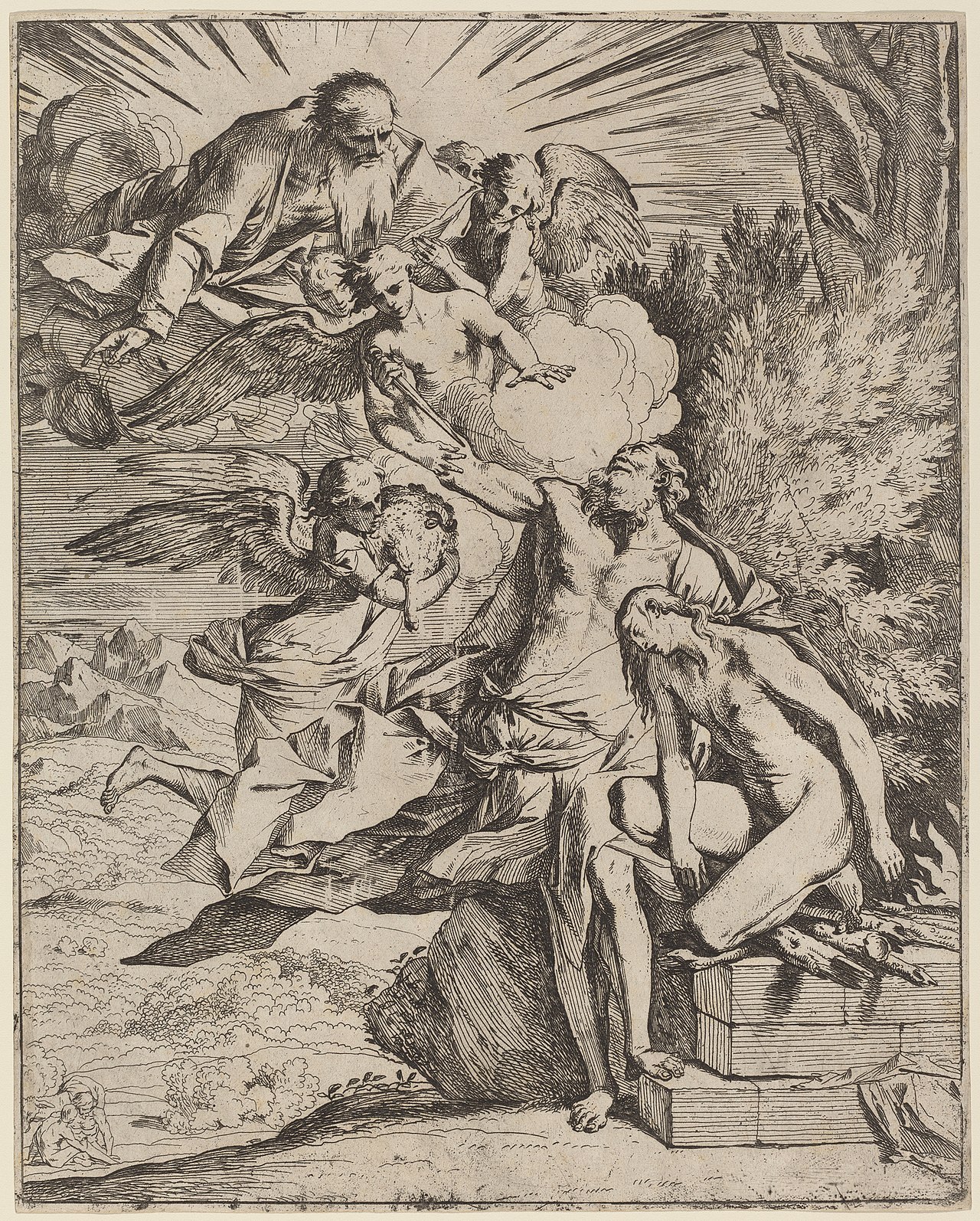 The Sacrifice of Abraham by Pietro Testa