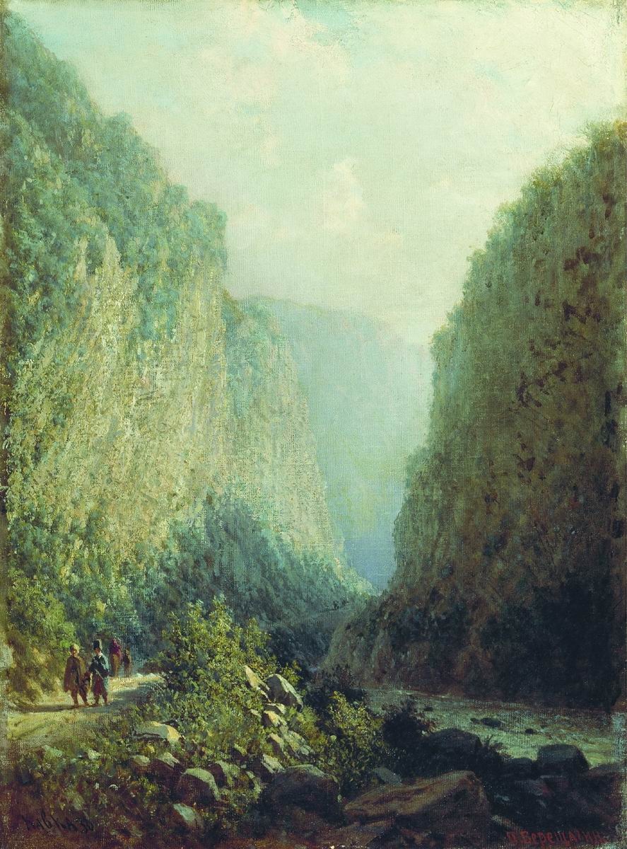 Daryal Gorge by Piotr Petrovitch Veretschagin