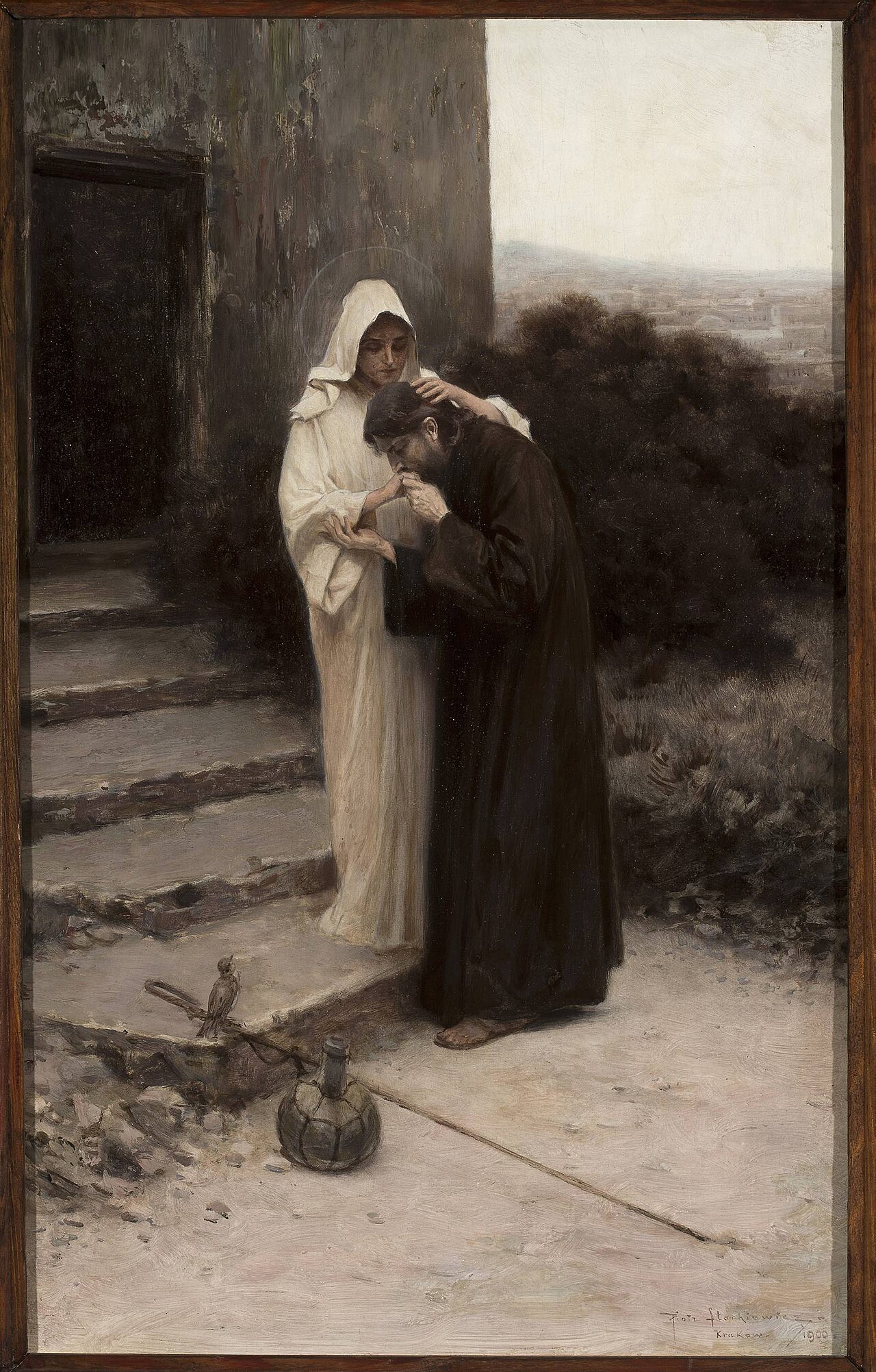 Christ taking leave of his Mother by Piotr Stachiewicz