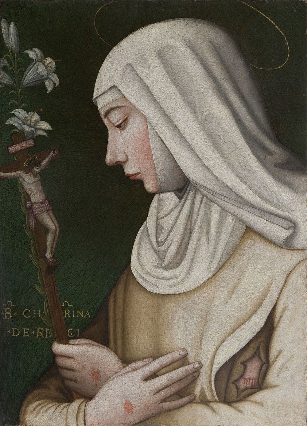 St Catherine of Siena with the Crucifix and the Lily by Plautilla Nelli
