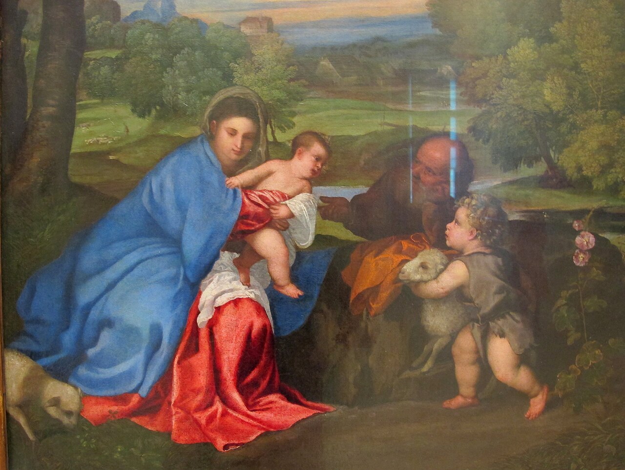 The Rest of the Holy Family with the Infant St. John by Polidoro da Lanciano