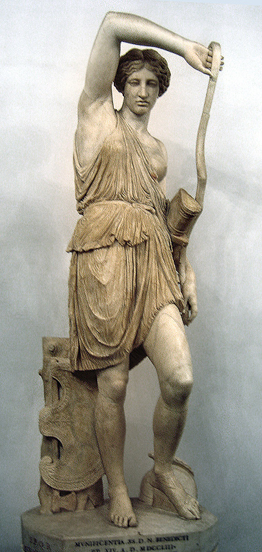 Wounded Amazon statue by Polykleitos