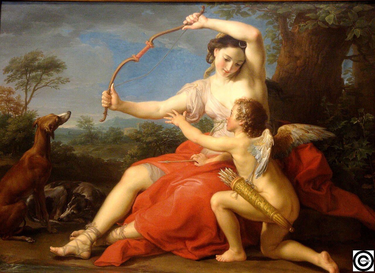 Diana and Cupid by Pompeo Batoni