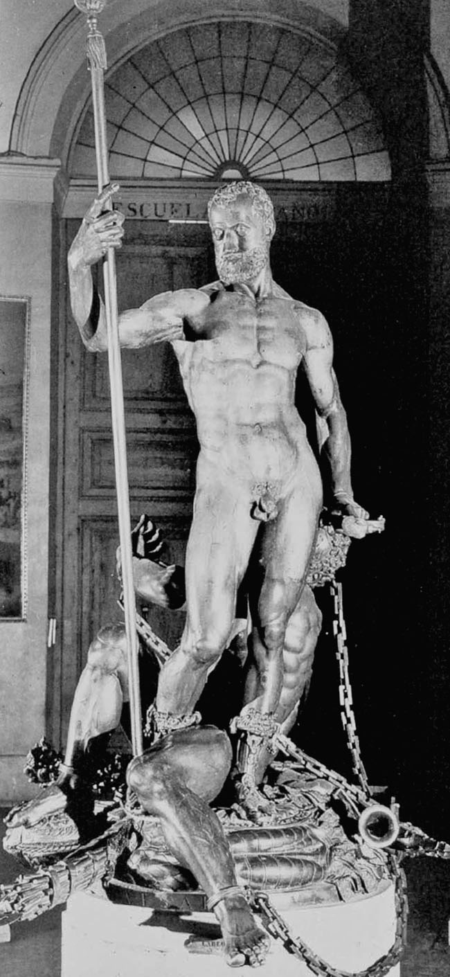 Charles V Vanquishes Fury by Pompeo Leoni