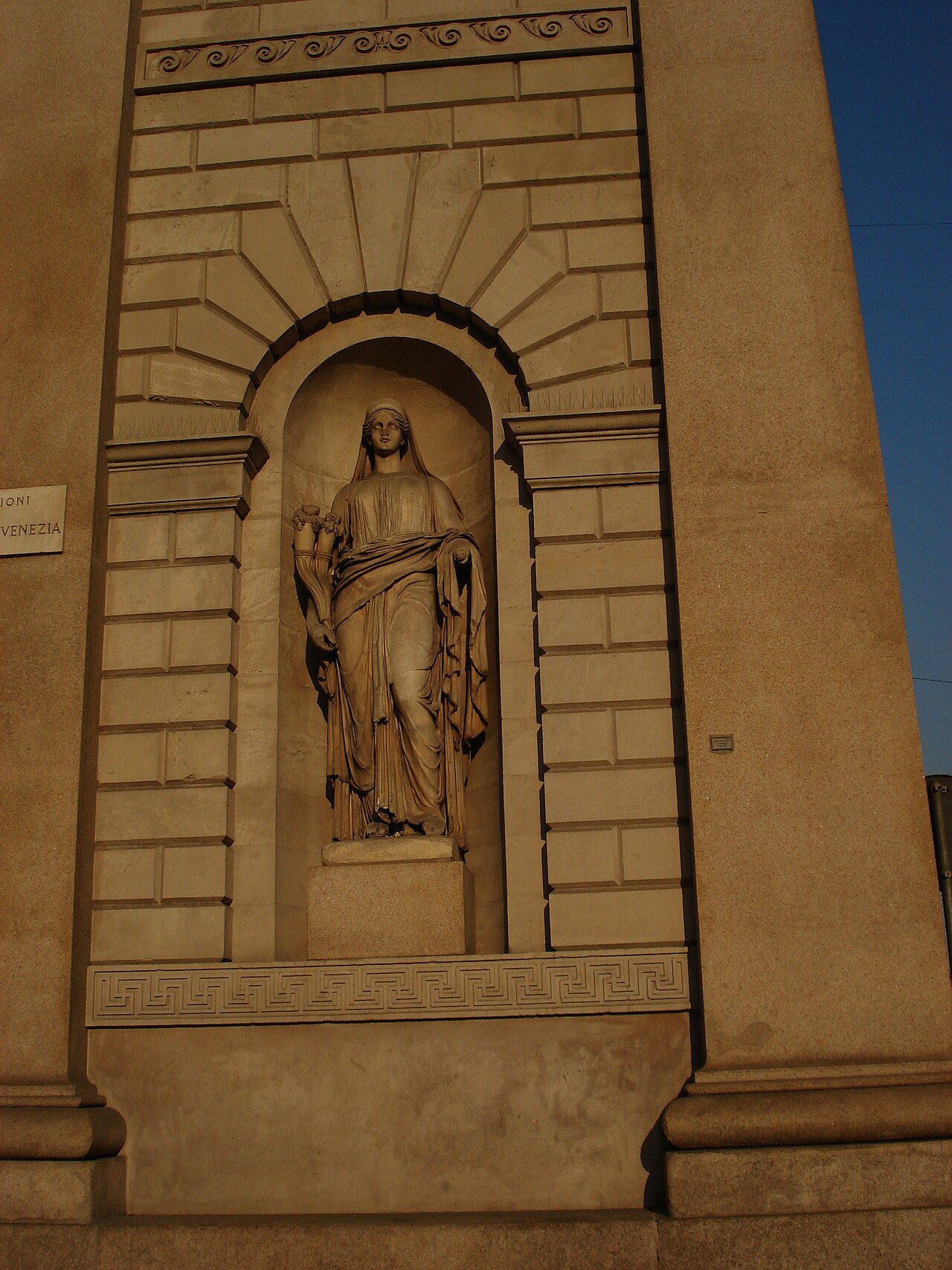 Abbondanza by Pompeo Marchesi at Porta Venezia by Pompeo Marchesi