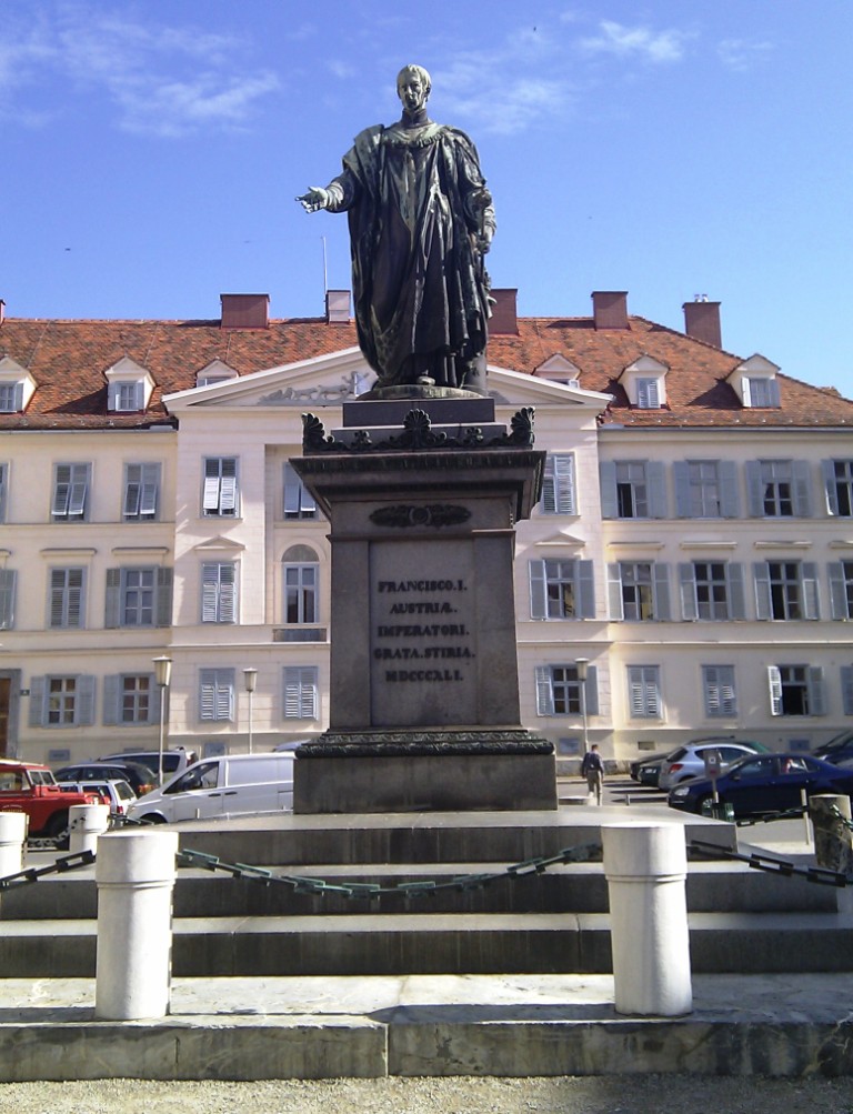 Emperor Franz I monument by Pompeo Marchesi