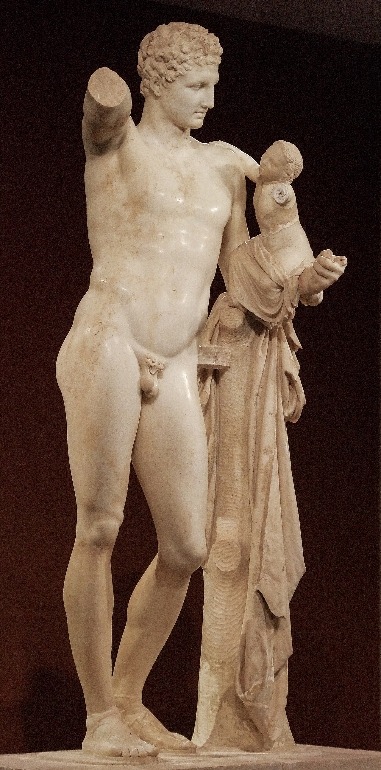 Hermes and the Infant Dionysus by Praxiteles
