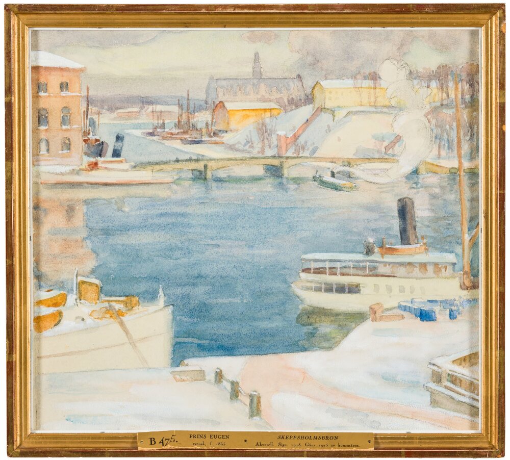 The Skeppsholm Bridge by Prince Eugen, Duke of Närke