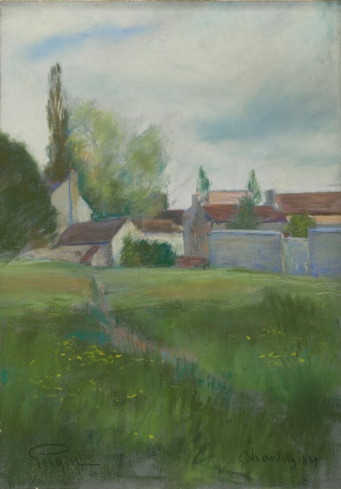 Village near Chantilly by Prince Eugen, Duke of Närke