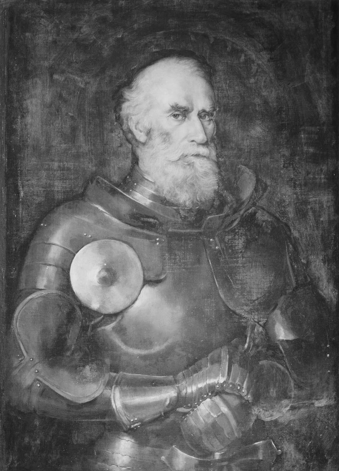 Colonel The Hon. Charles Hugh Lindsay (1816-1889) as a Knight in Antique Armour by Princess Louise, Duchess of Argyll