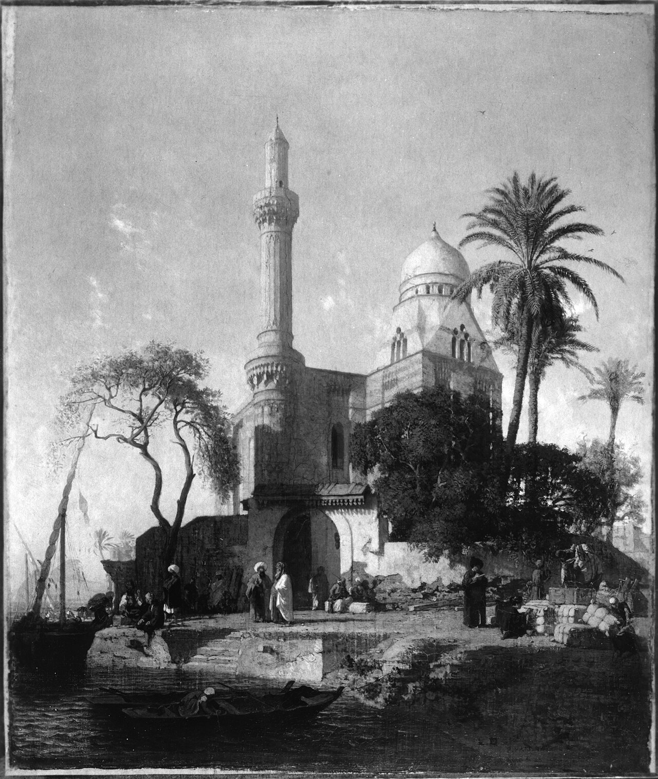 Landscape with Mosque by Prosper Marilhat