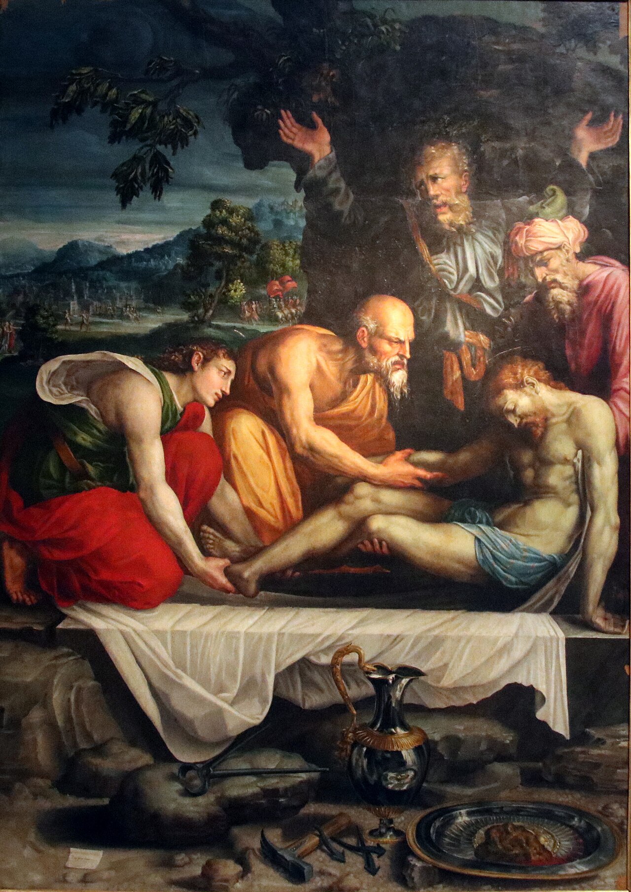 Entombment of Christ by Prospero Fontana