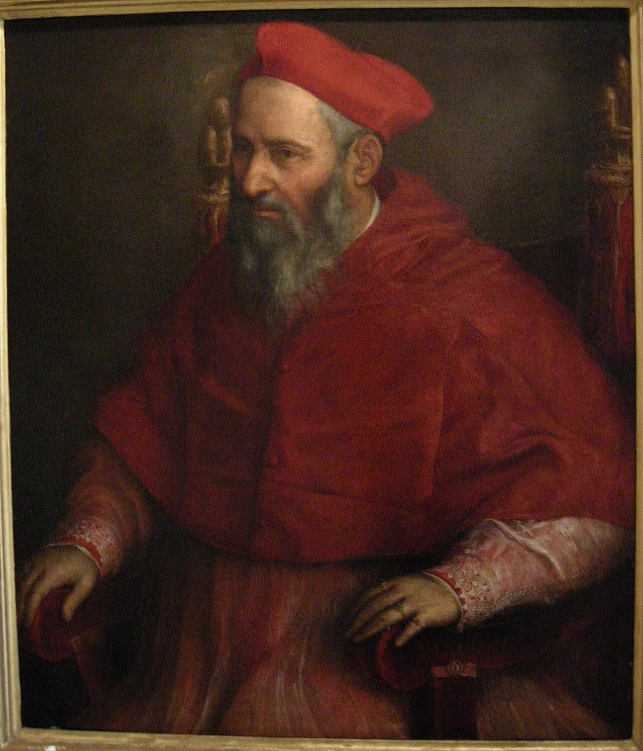 Portrait of Cardinal Giovanni Maria Ciocchi del Monte, later Pope Julius III by Prospero Fontana