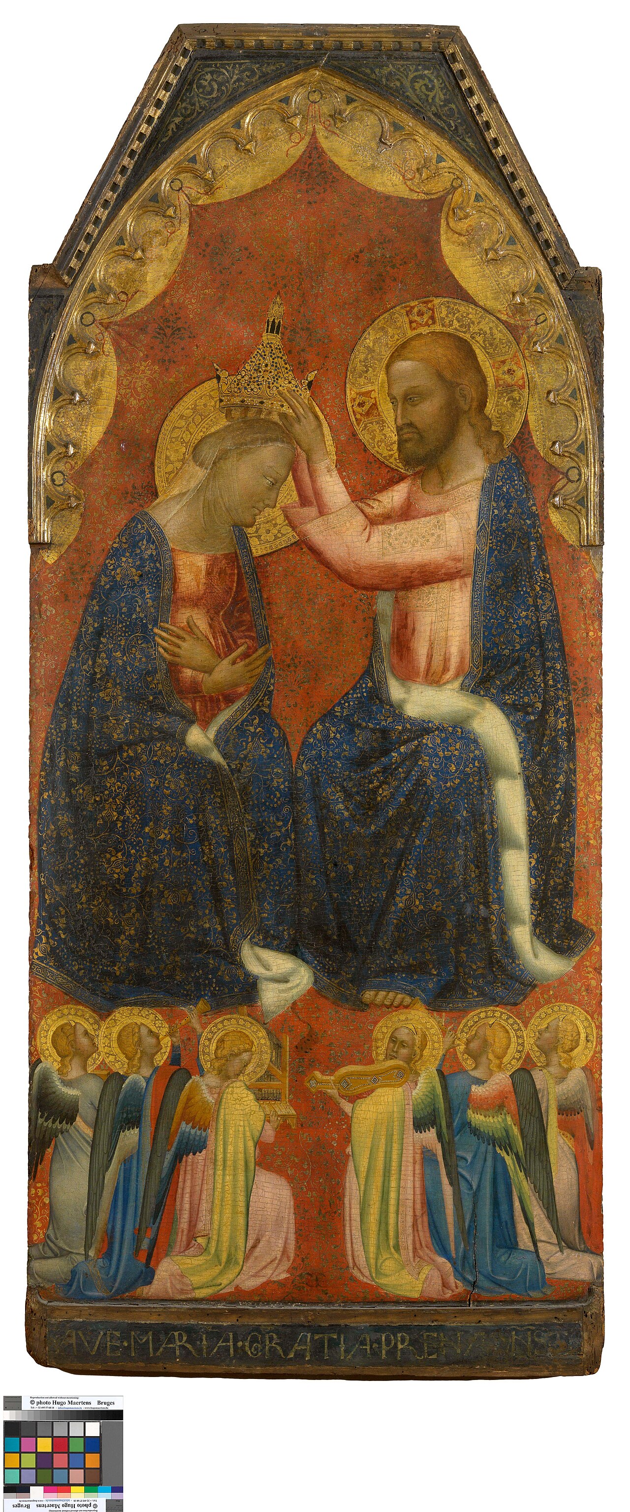 The coronation of Mary by Puccio di Simone