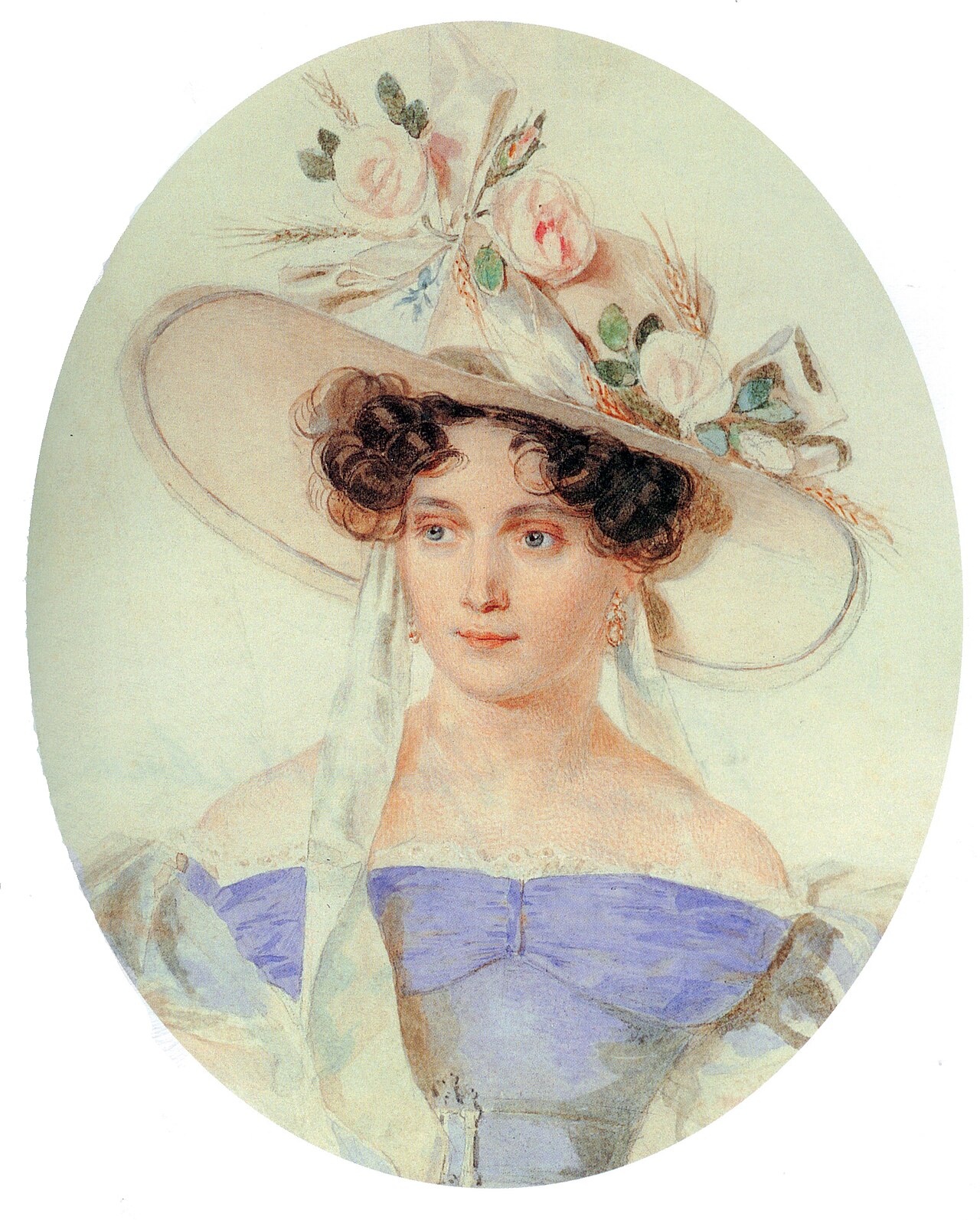 Porträt der Elena Grigoriyevna Chertkova (1800-1832) by Pyotr Sokolov