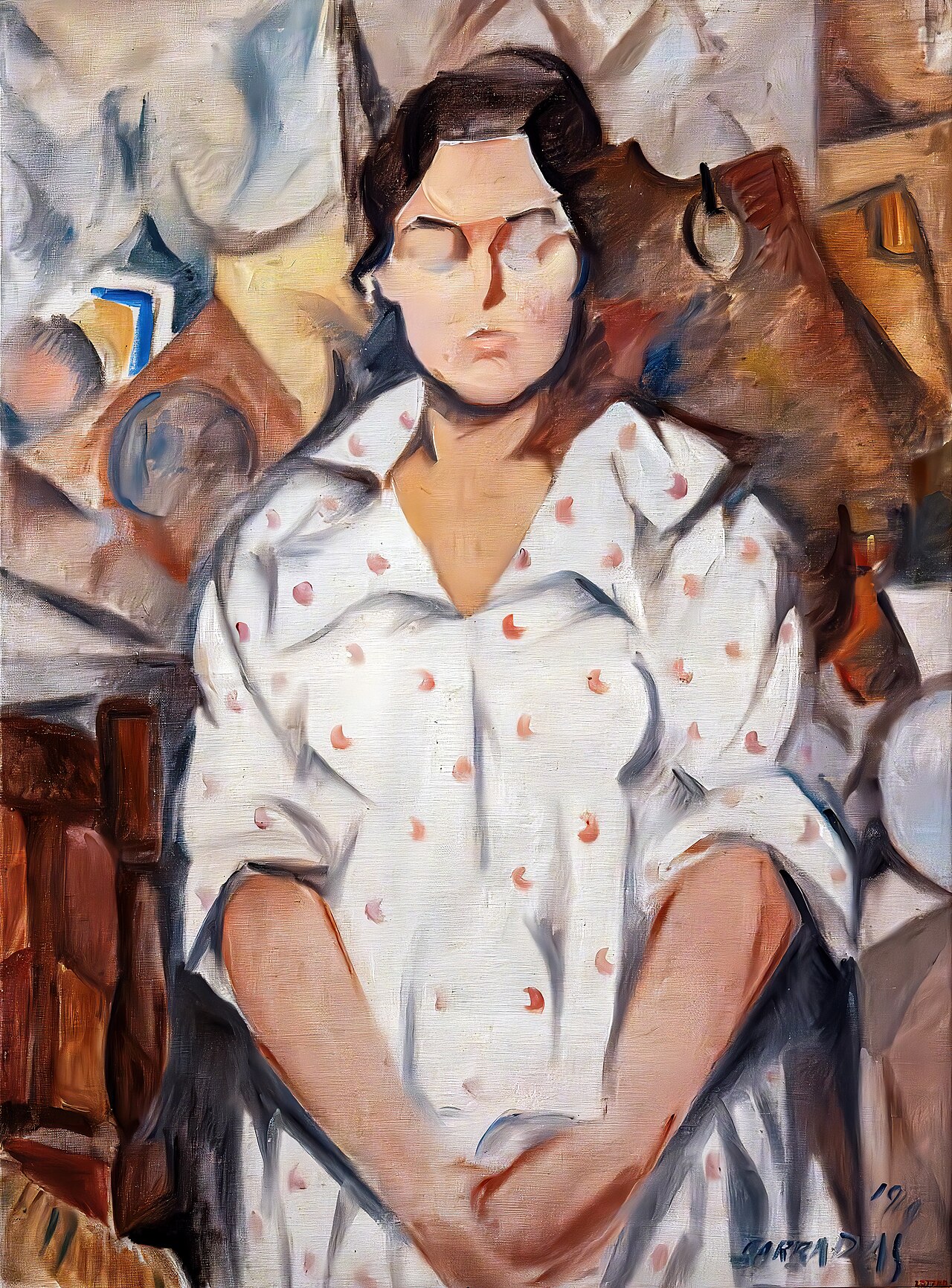 Portrait of Pilar by Rafael Barradas