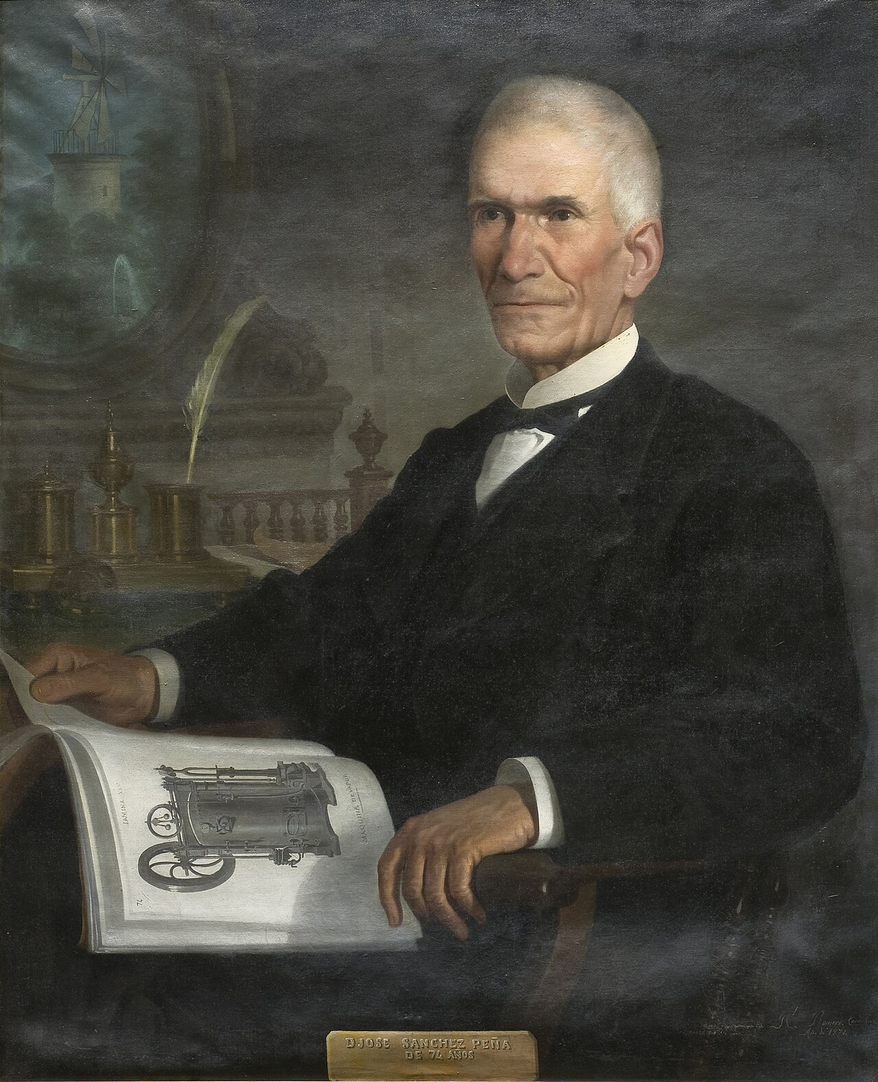 Portrait of José Sánchez Peña by Rafael Romero Barros
