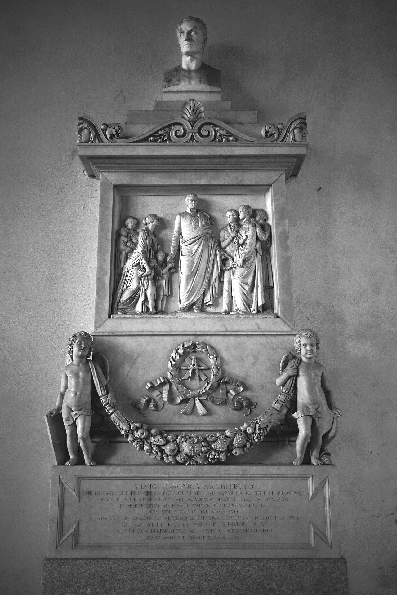 Monument to Luigi Canonica by Raffaele Monti