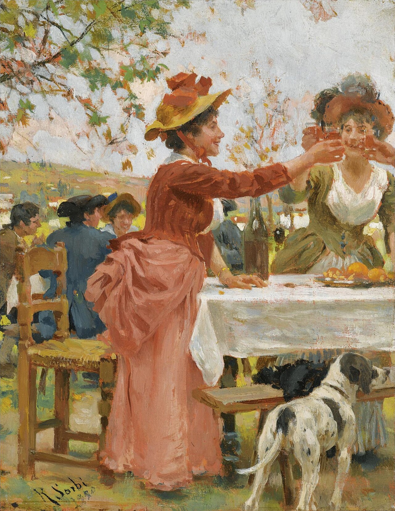 Festivities in the Campagna by Raffaello Sorbi