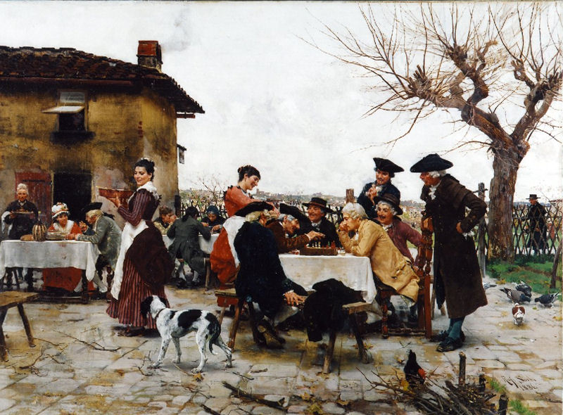 The Chess Players by Raffaello Sorbi