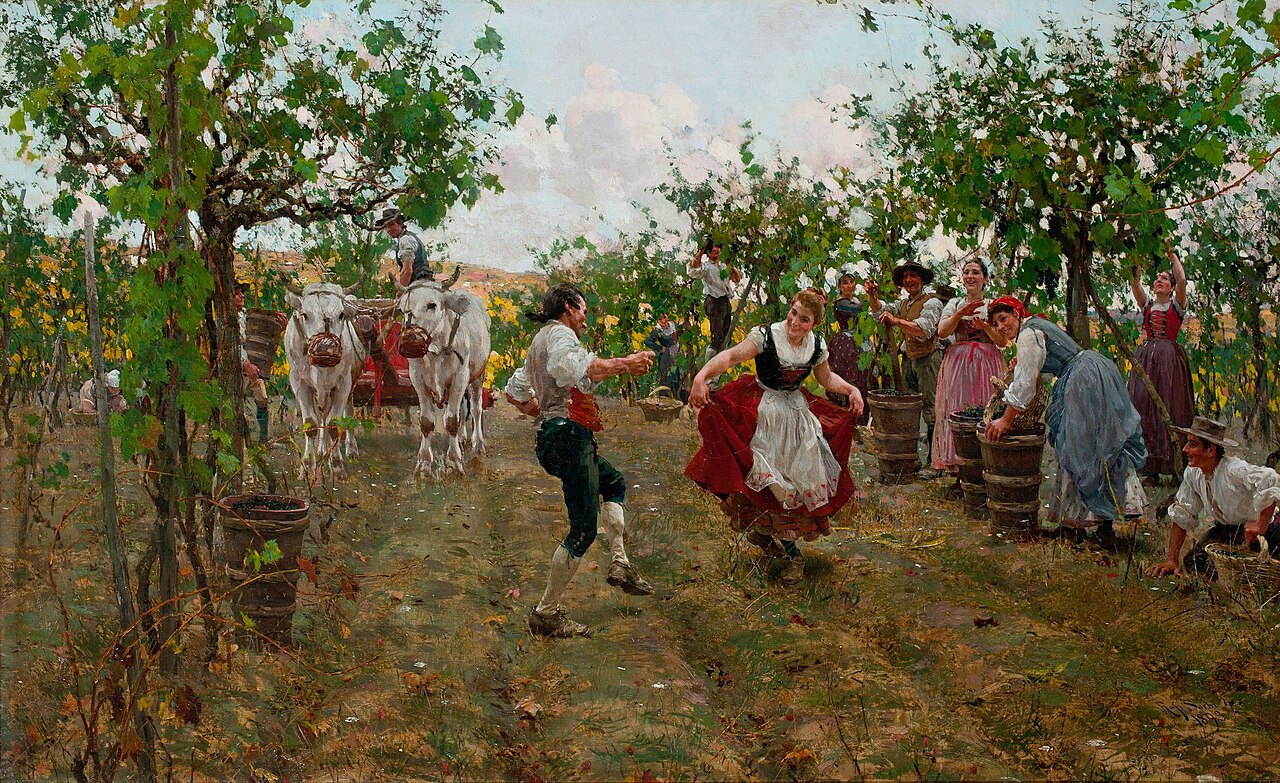 The Harvest Dance by Raffaello Sorbi