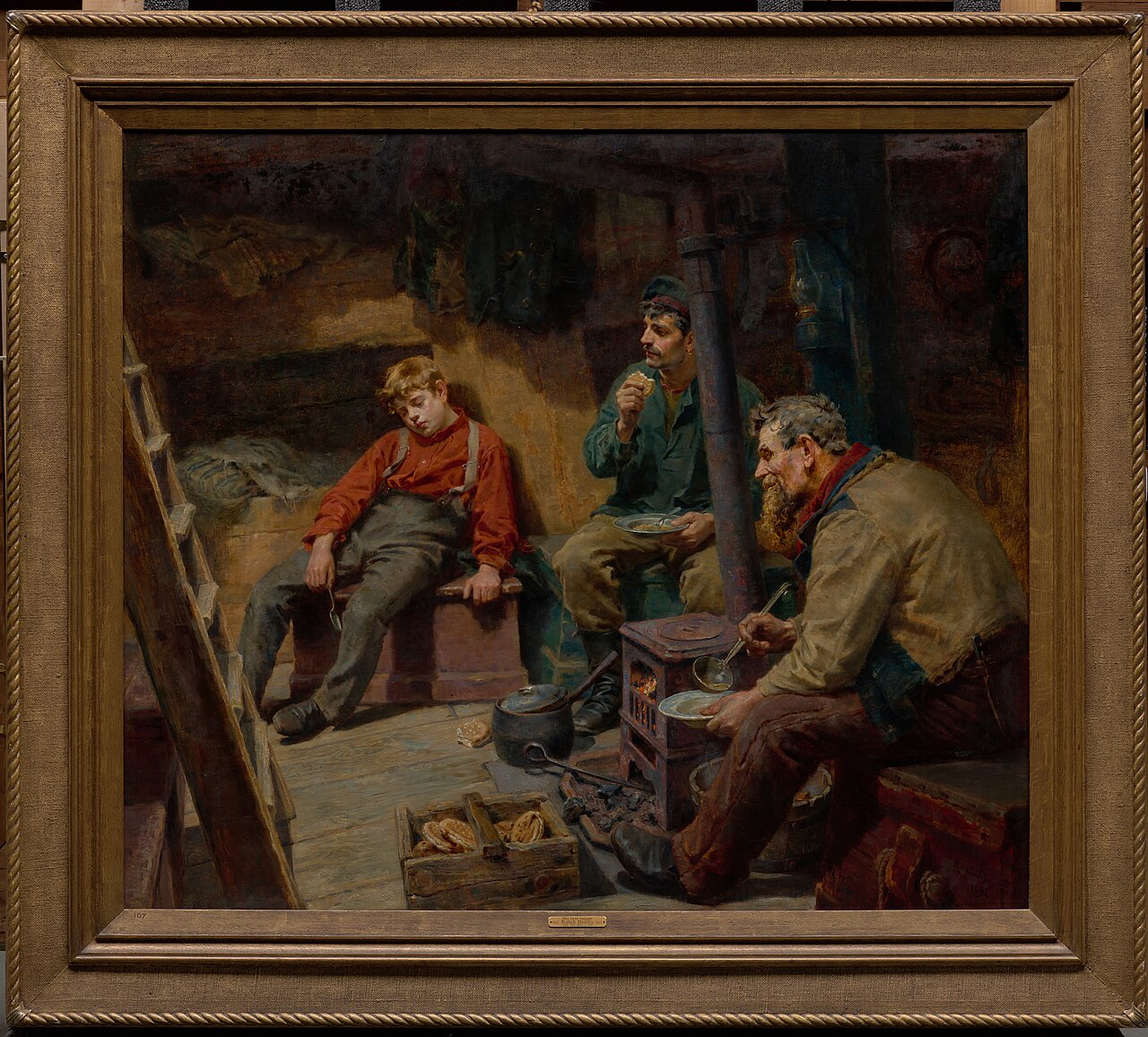 His First Voyage by Ralph Hedley