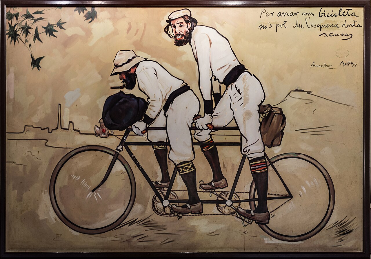 Ramon Casas and Pere Romeu on a Tandem by Ramon Casas
