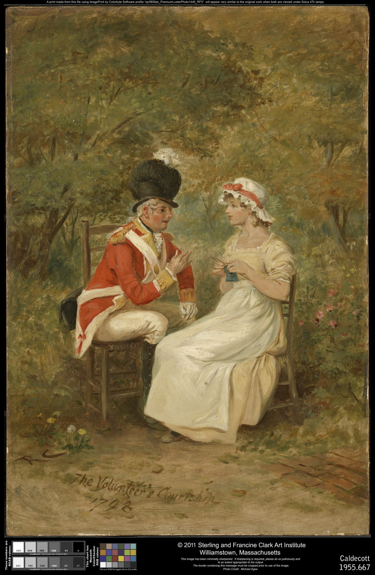 The Volunteer's Courtship, 1798 by Randolph Caldecott