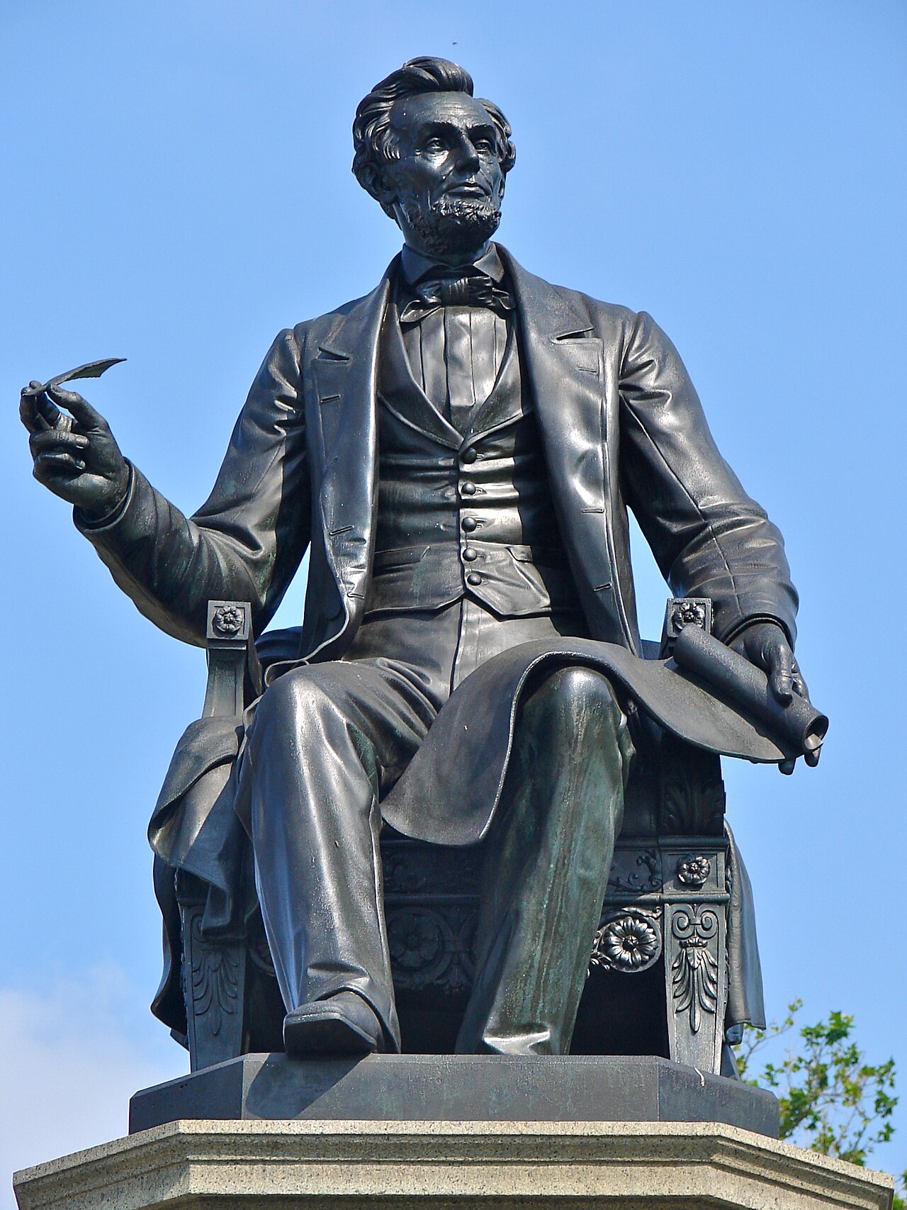 Statue of Abraham Lincoln by Randolph Rogers