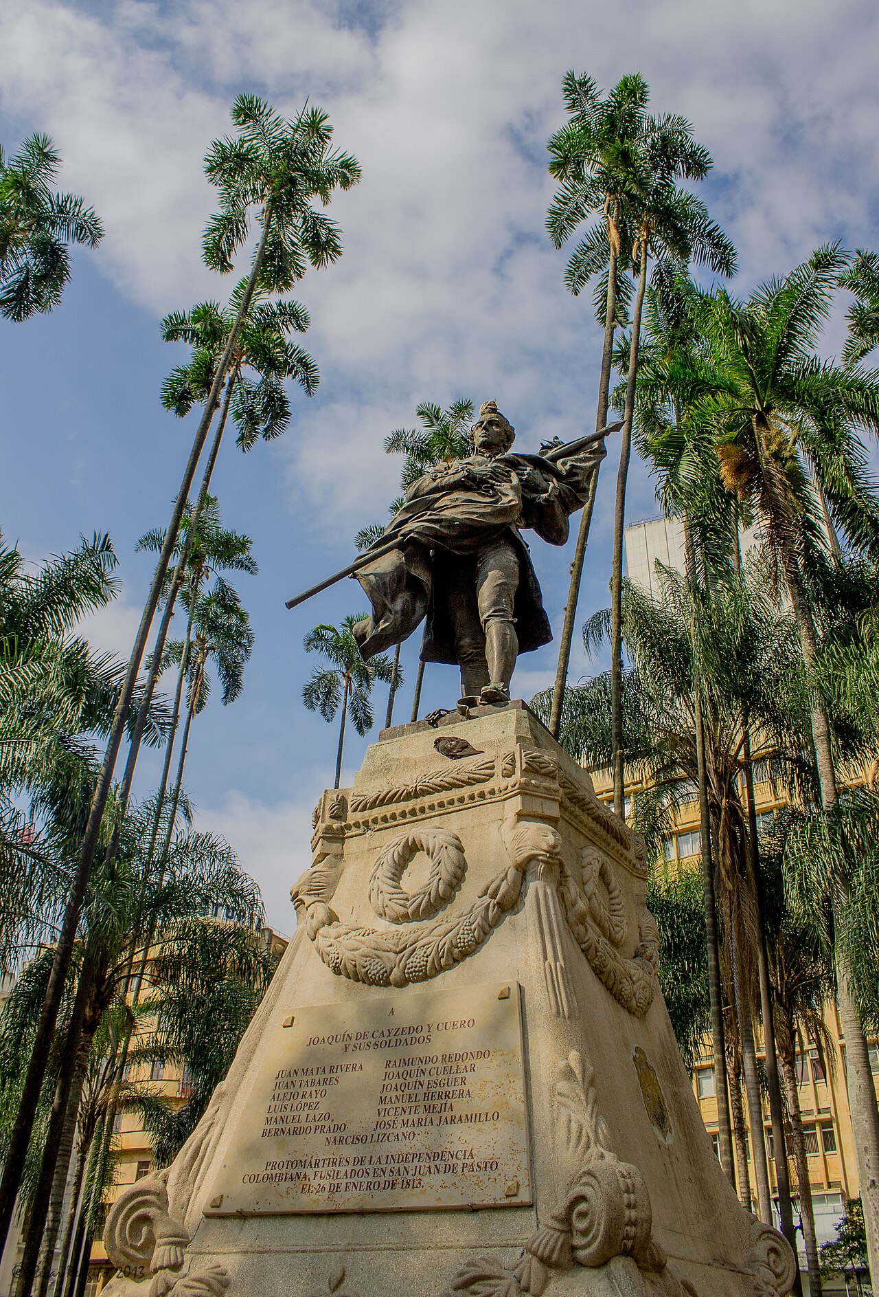 Monument to Joaquín de Cayzedo and Cuero by Raoul Verlet