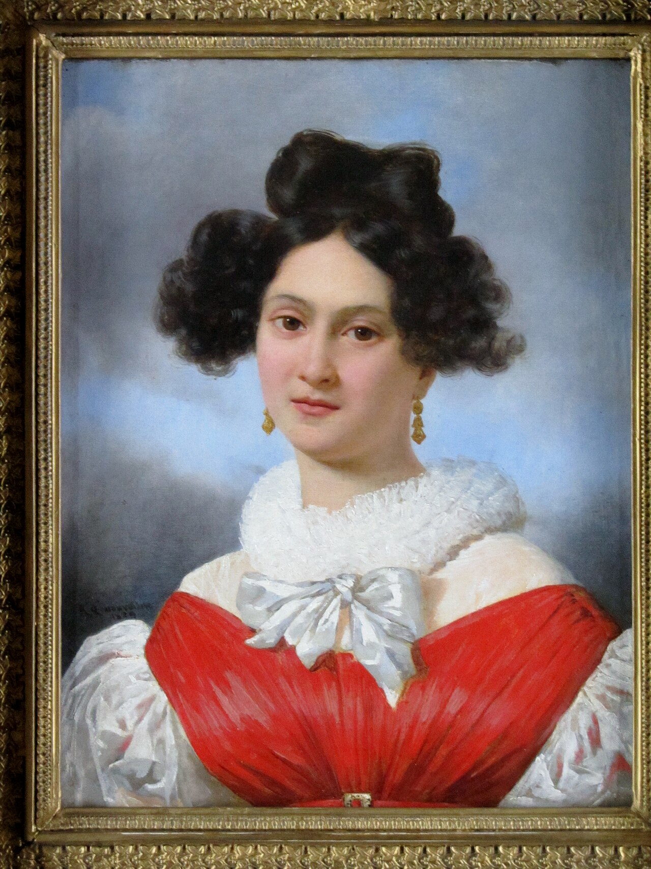 Portrait of Domenica Festa by Raymond Monvoisin