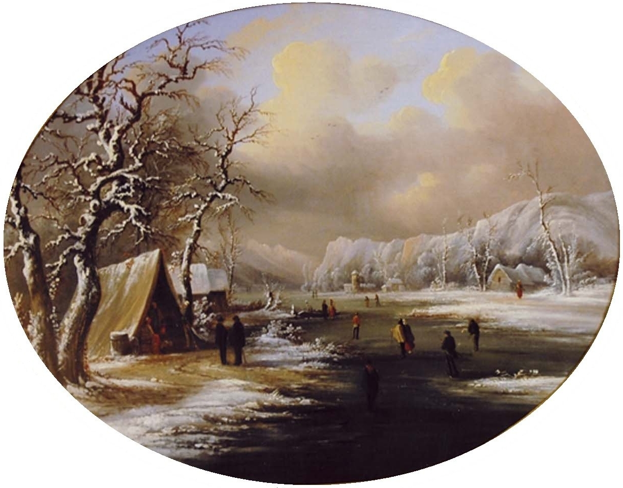 Winter Skating in New Jersey by Régis François Gignoux