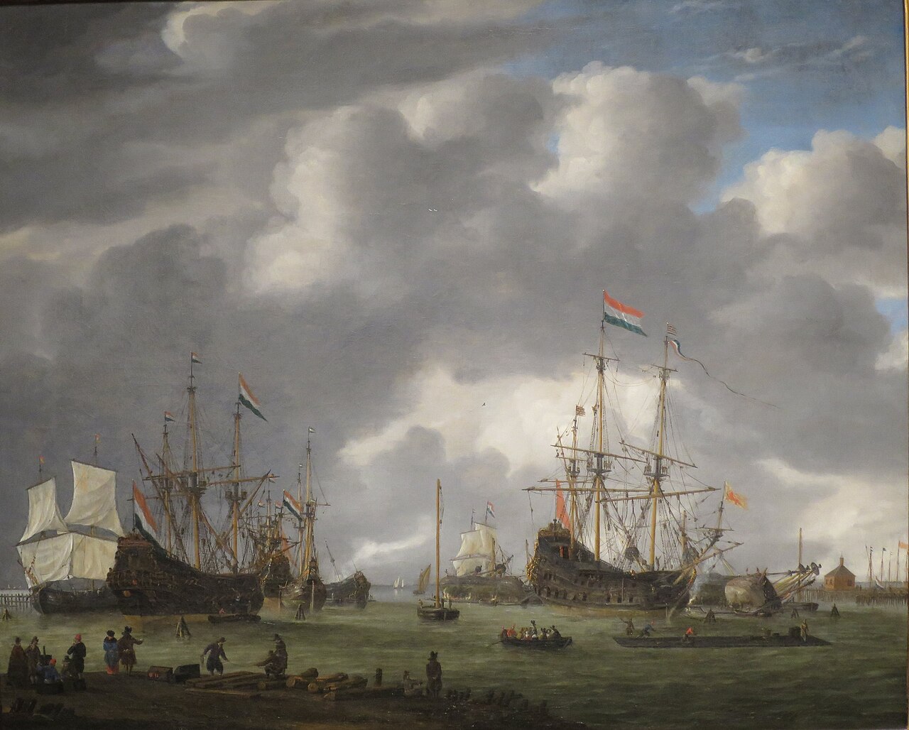 A View of the Amsterdam Harbor by Reinier Nooms
