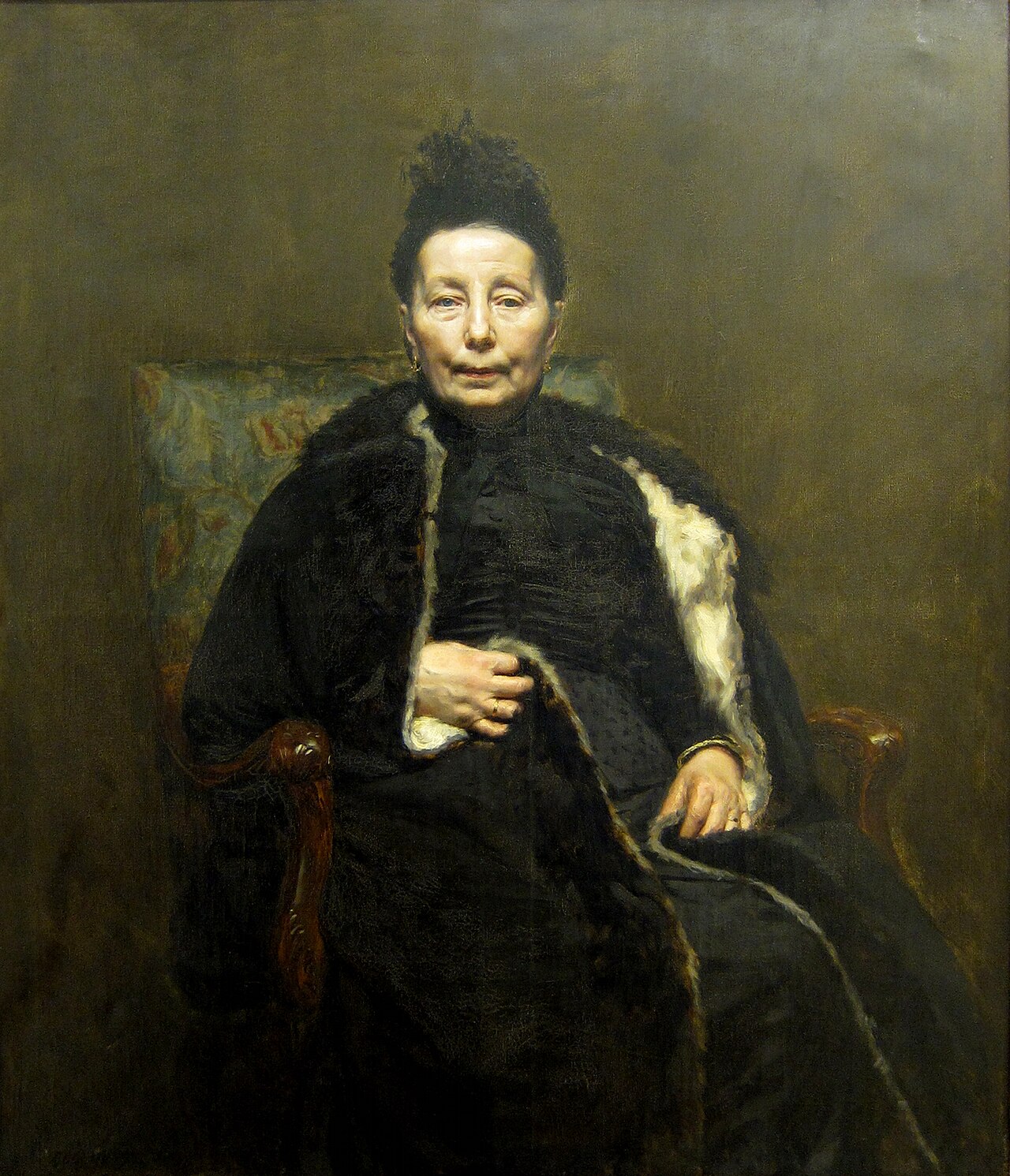 Portrait of Madame Cogghe, The Artist's Mother by Rémy Cogghe