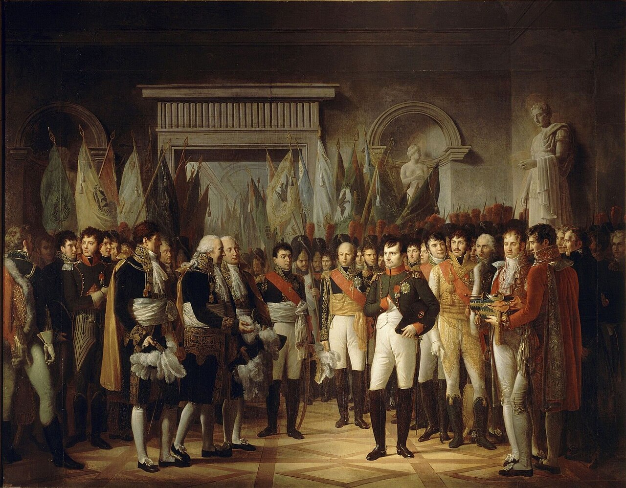 The Emperor receiving the deputies of the Conservative Senate in Berlin at the royal palace, 19 November 1806 by René Théodore Berthon