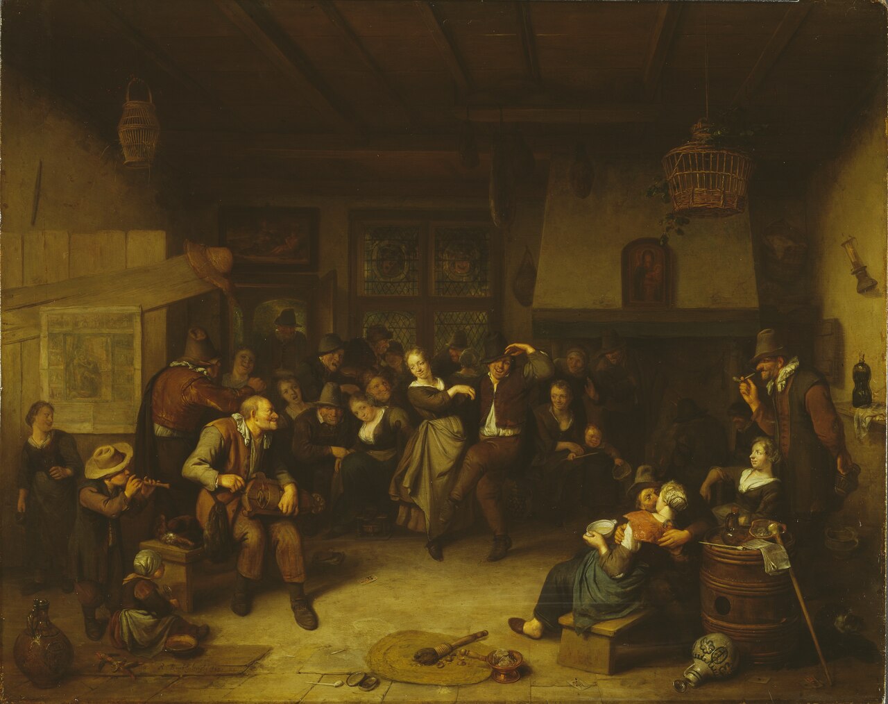 Dance in a Cottage by Richard Brakenburgh