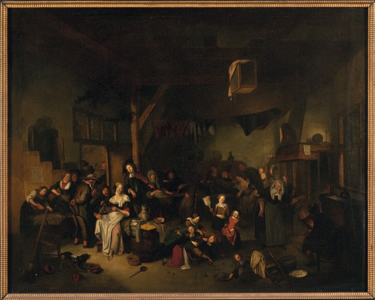 Tavern Scene by Richard Brakenburgh