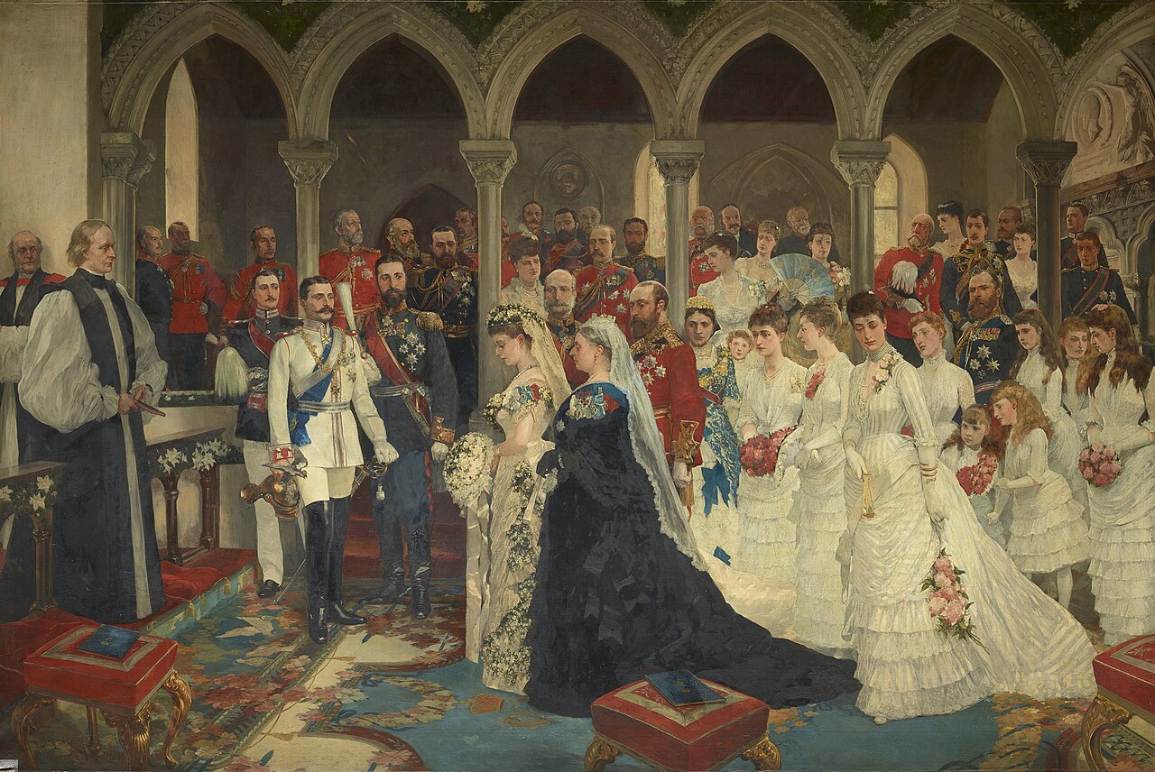 The Marriage of Princess Beatrice, 23rd July 1885. by Richard Caton Woodville Jr.