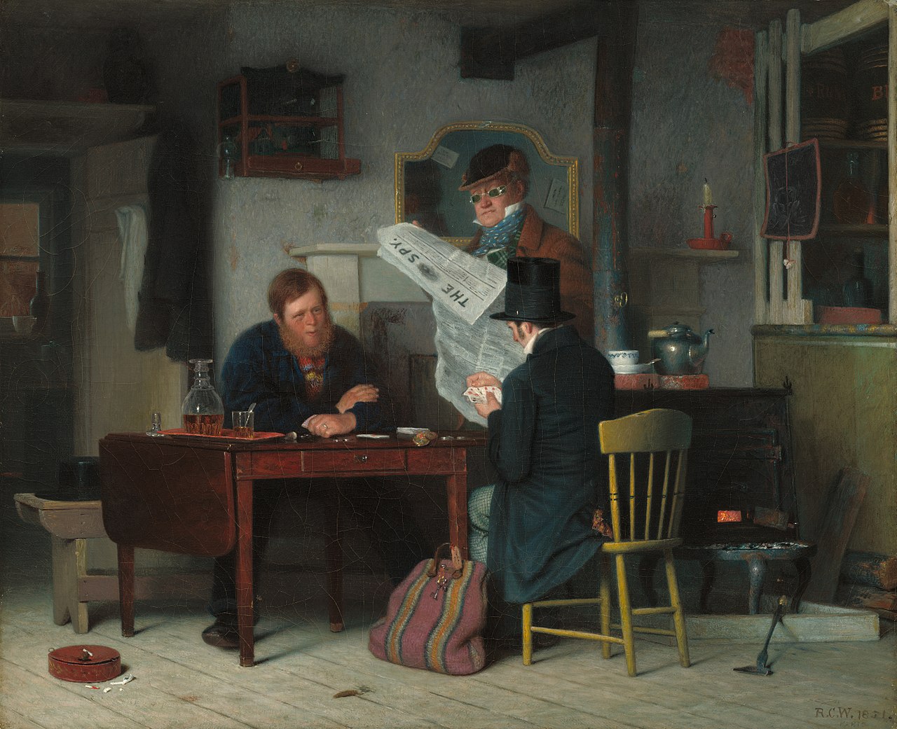 Waiting for the Stage by Richard Caton Woodville, Sr.