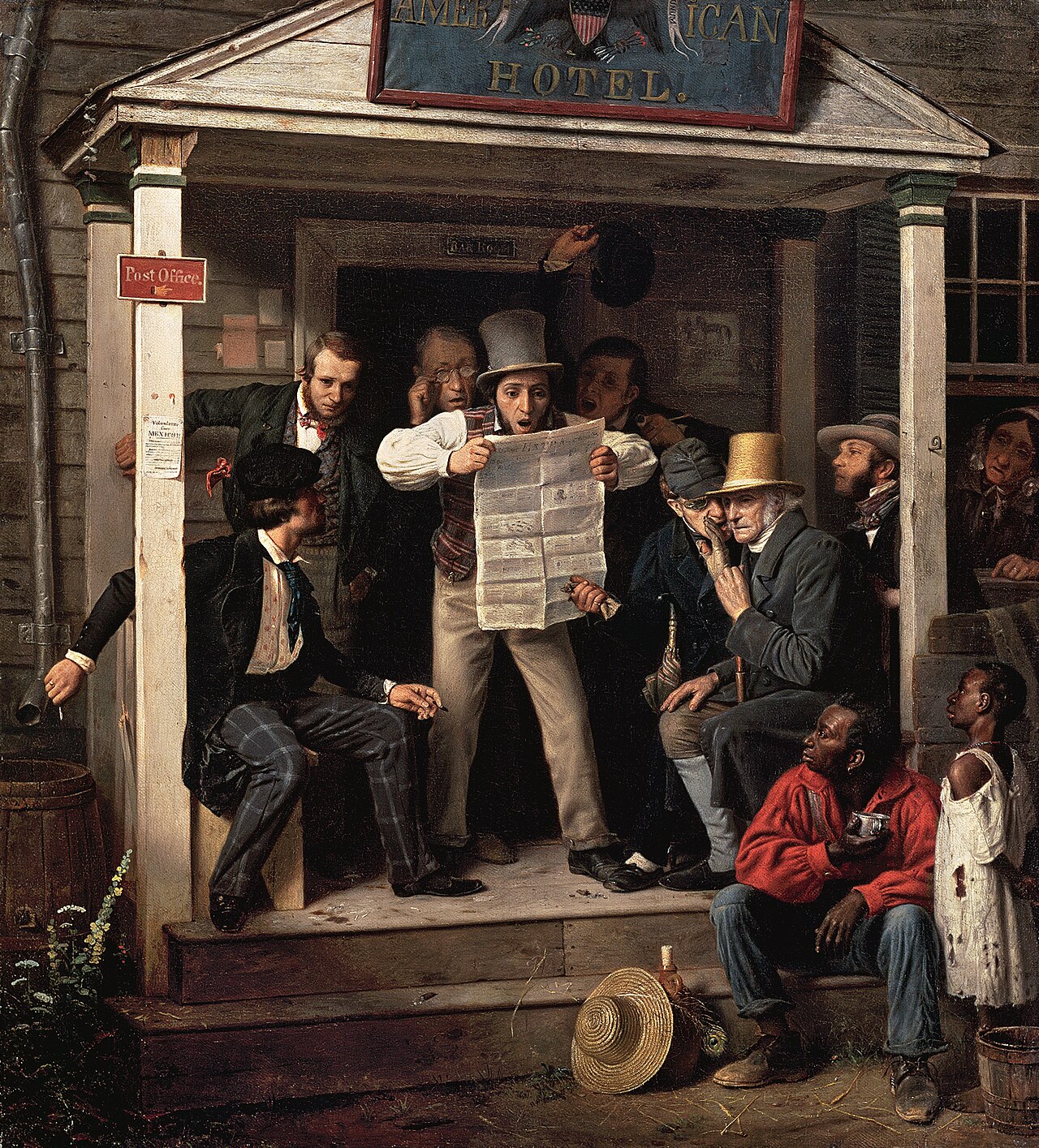 War News from Mexico by Richard Caton Woodville, Sr.