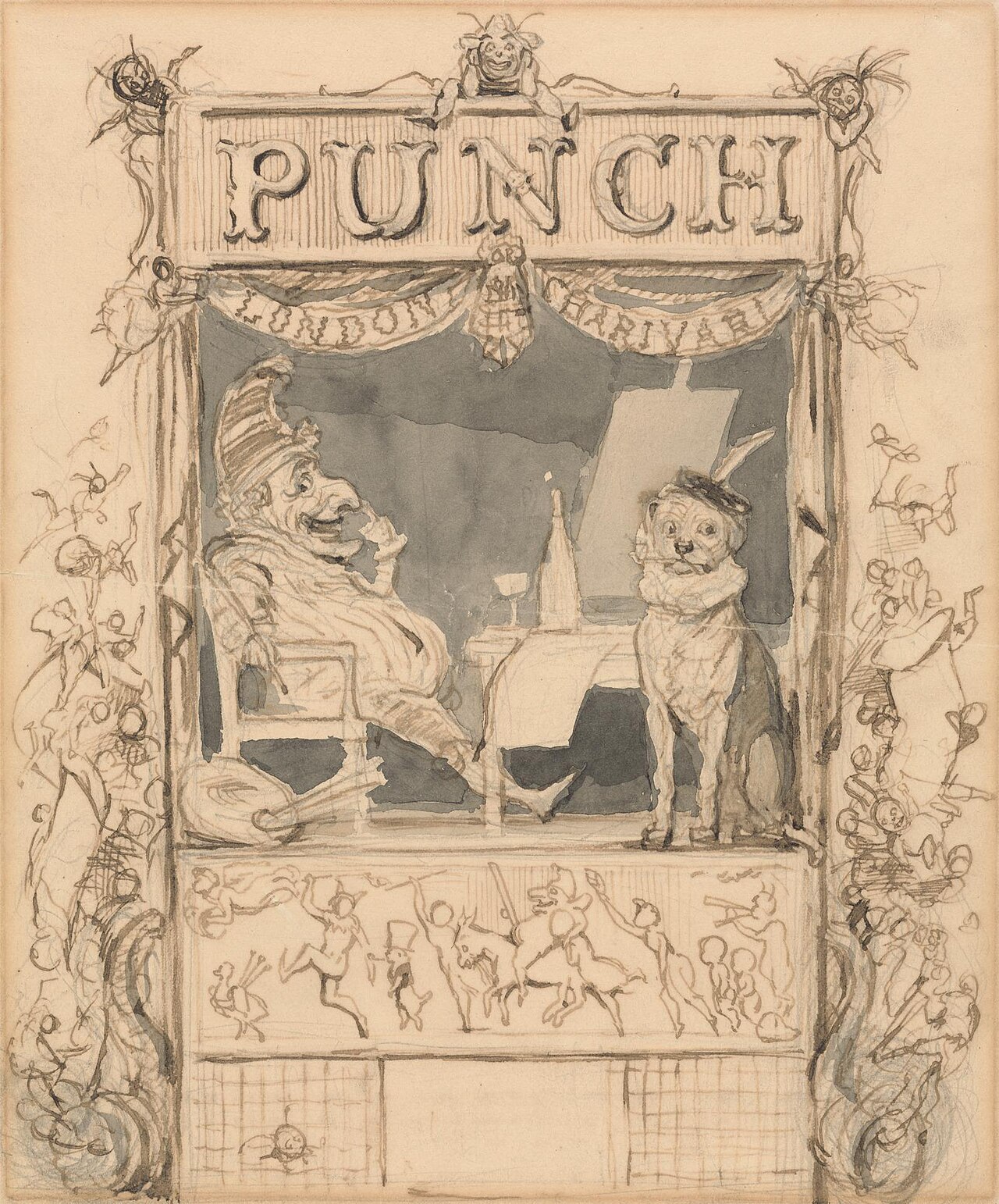 Design for the Title Page of Punch by Richard Doyle