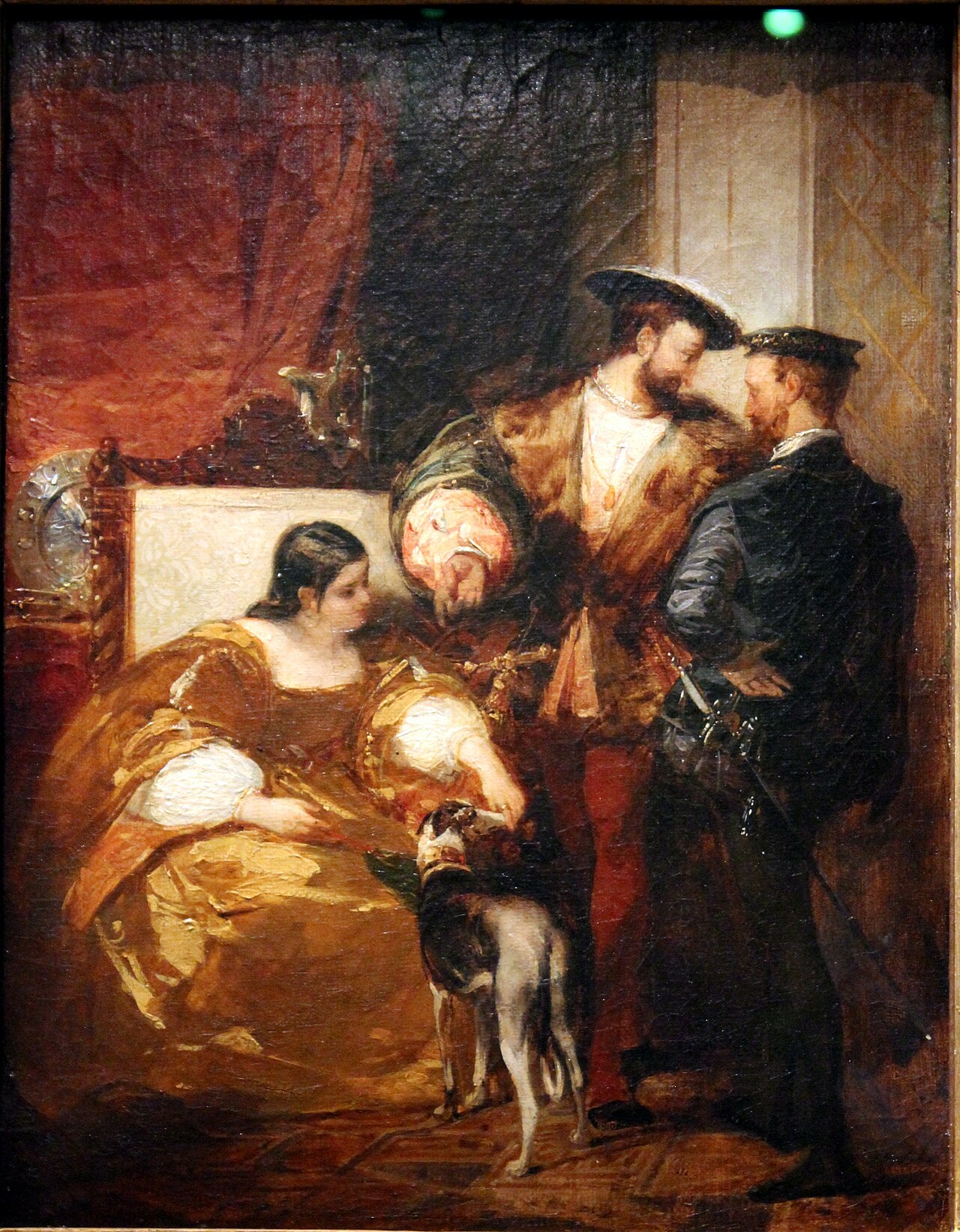 François Ier, Charles Quint et la duchesse d'Étampes by Richard Parkes Bonington by Richard Parkes Bonington