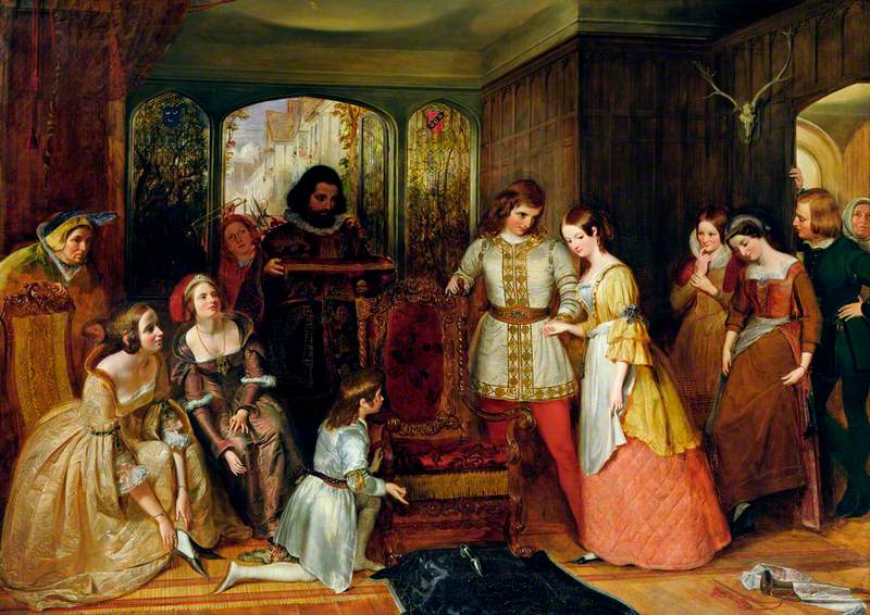 Cinderella About to Try On the Glass Slipper by Richard Redgrave