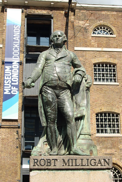 Statue of Robert Milligan by Richard Westmacott
