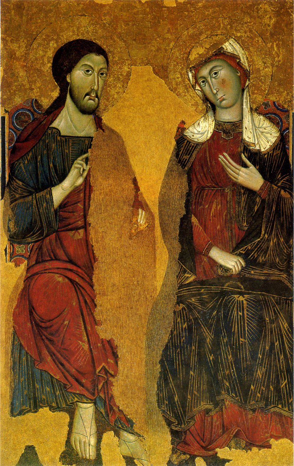 The Madonna and Christ Enthroned by Rinaldo da Siena