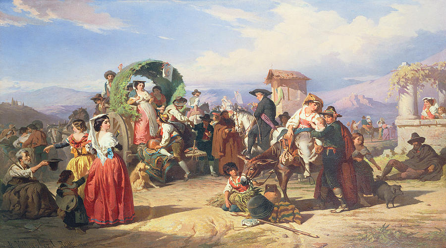 Peasants of the Campagna by Robert Alexander Hillingford