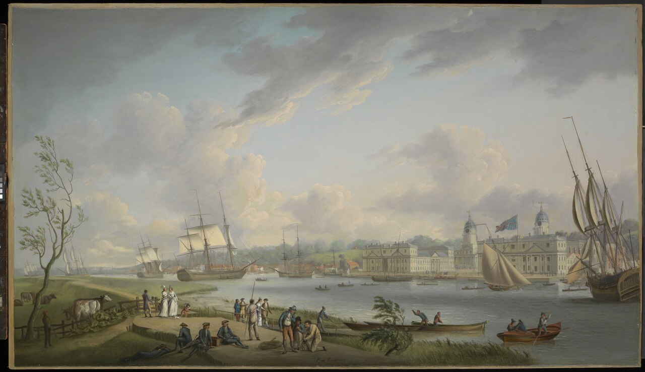 Greenwich from the Isle of Dogs by Robert Dodd