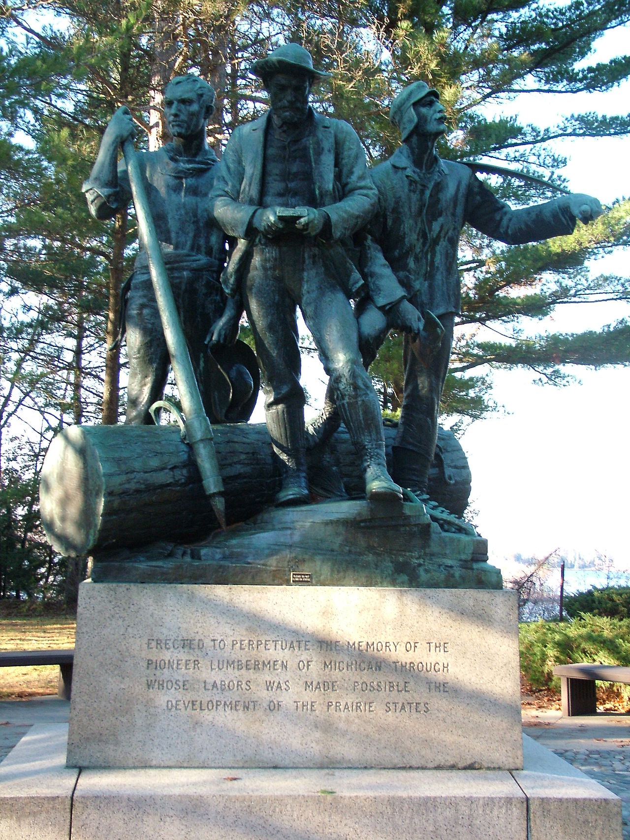 Lumberman's Monument by Robert Ingersoll Aitken